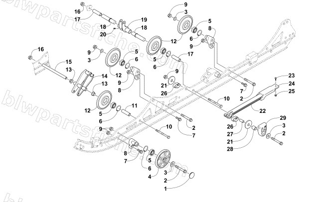 IDLER WHEEL ASSEMBLY diagram