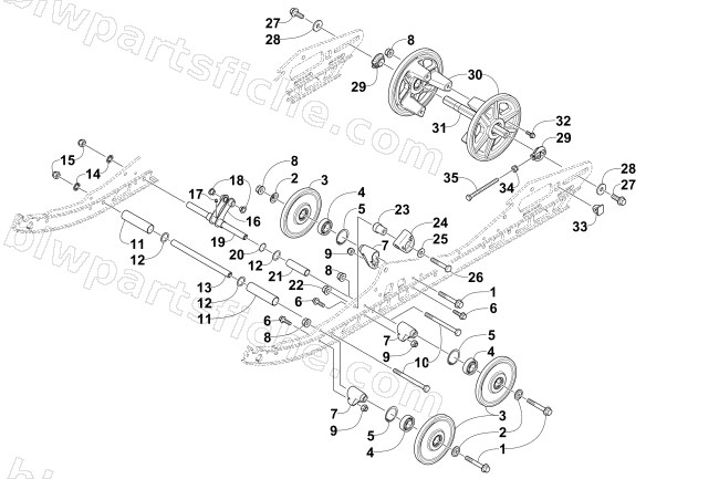 IDLER WHEEL ASSEMBLY diagram