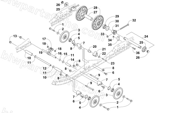IDLER WHEEL ASSEMBLY diagram