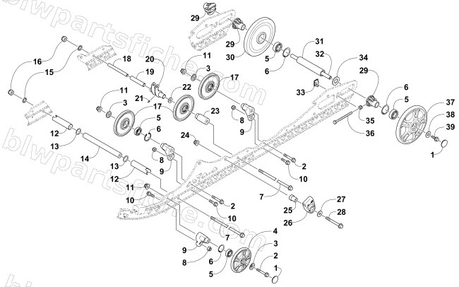 IDLER WHEEL ASSEMBLY diagram