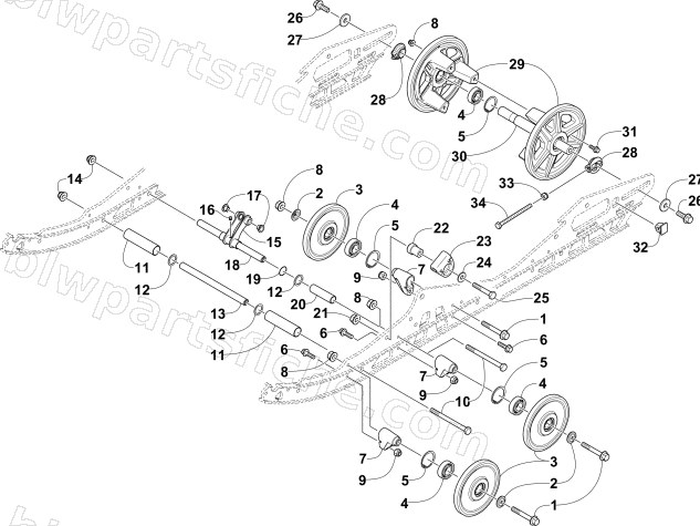 IDLER WHEEL ASSEMBLY diagram