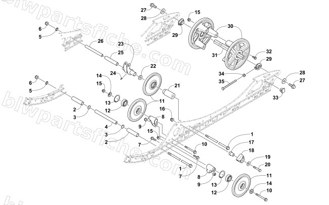 IDLER WHEEL ASSEMBLY diagram