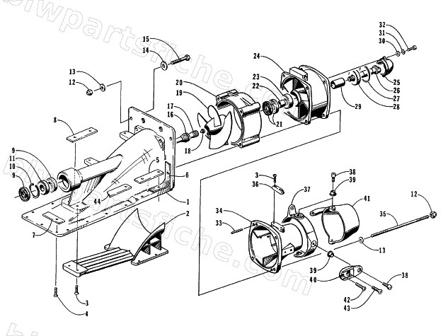 IMPELLER DRIVE ASSEMBLY diagram