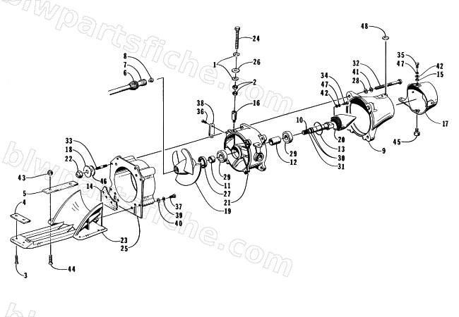 IMPELLER DRIVE ASSEMBLY diagram
