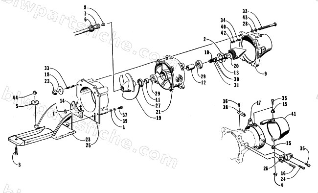IMPELLER DRIVE ASSEMBLY diagram