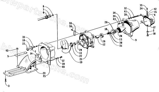 IMPELLER DRIVE ASSEMBLY diagram