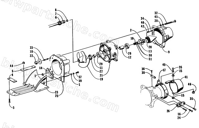 IMPELLER DRIVE ASSEMBLY diagram