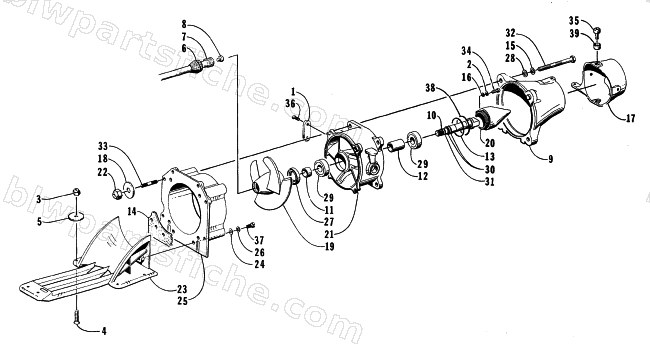 IMPELLER DRIVE ASSEMBLY diagram
