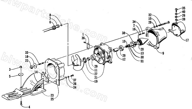 IMPELLER DRIVE ASSEMBLY diagram