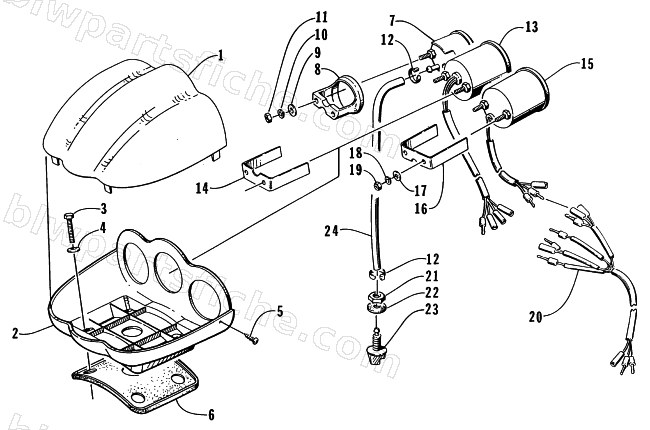 INSTRUMENT CONSOLE ASSEMBLY diagram