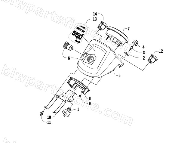 INSTRUMENT POD ASSEMBLY diagram