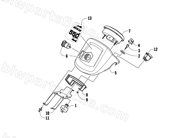 INSTRUMENT POD ASSEMBLY diagram