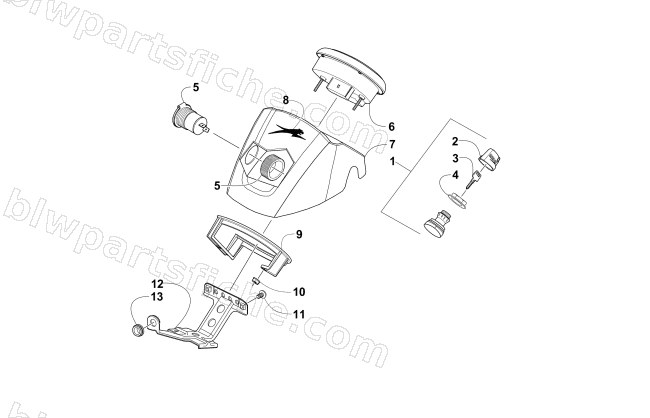 INSTRUMENT POD ASSEMBLY diagram