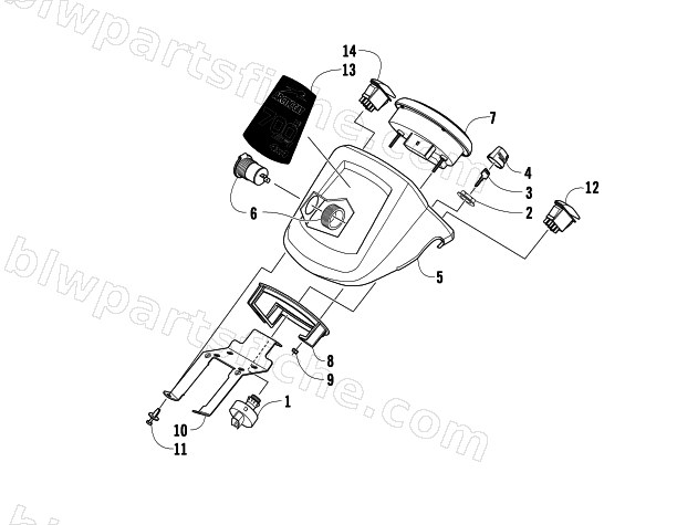 INSTRUMENT POD ASSEMBLY diagram
