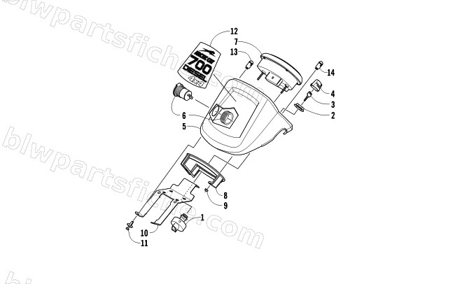 INSTRUMENT POD ASSEMBLY diagram