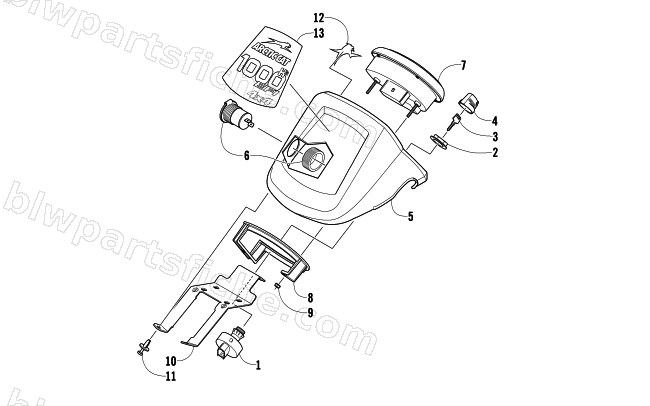 INSTRUMENT POD ASSEMBLY diagram