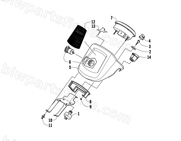 INSTRUMENT POD ASSEMBLY diagram