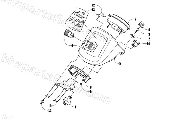 INSTRUMENT POD ASSEMBLY diagram