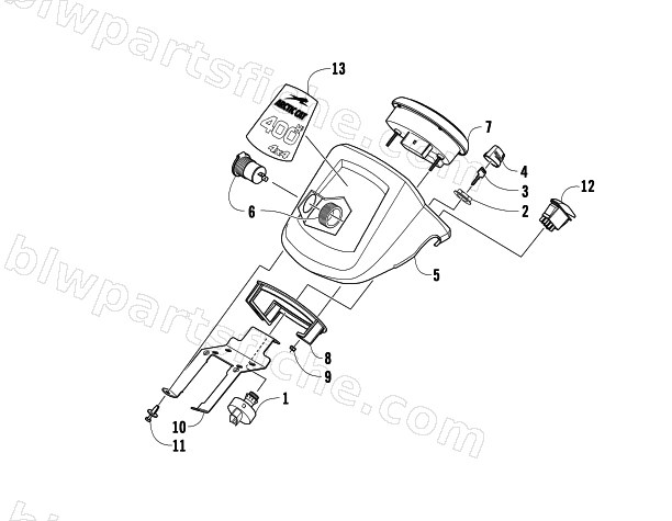 INSTRUMENT POD ASSEMBLY diagram