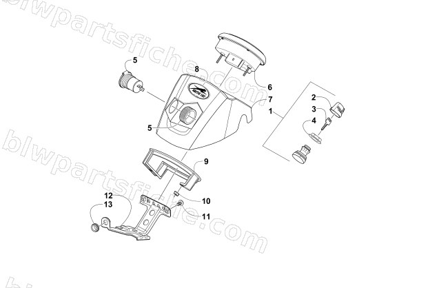 INSTRUMENT POD ASSEMBLY diagram
