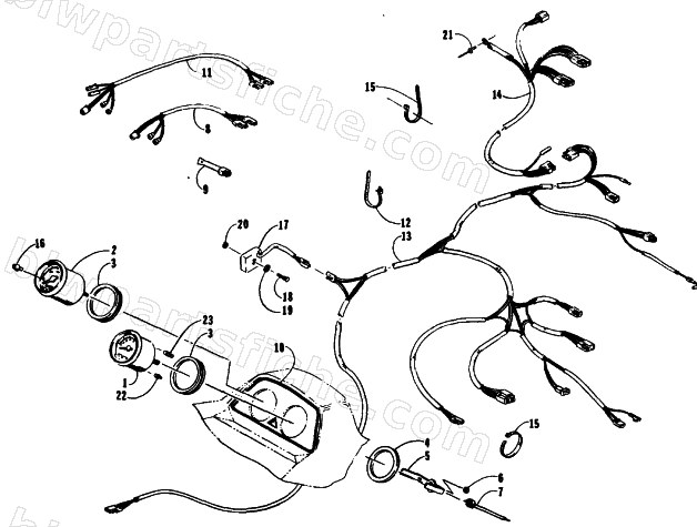 INSTRUMENTS AND WIRING ASSEMBLIES diagram