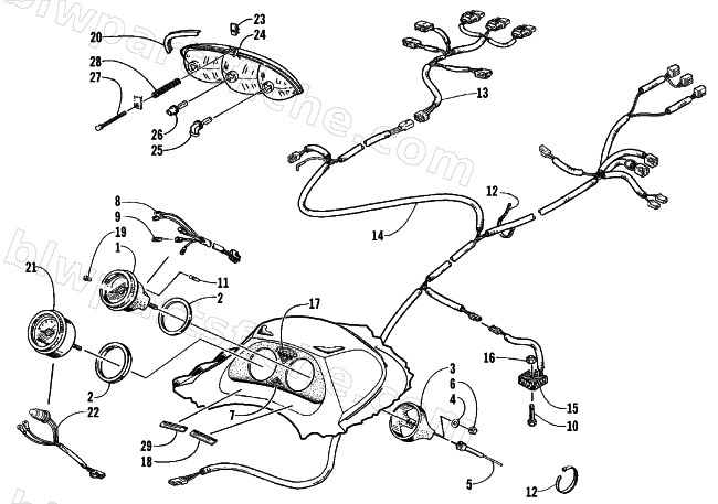 INSTRUMENTS AND WIRING ASSEMBLIES diagram
