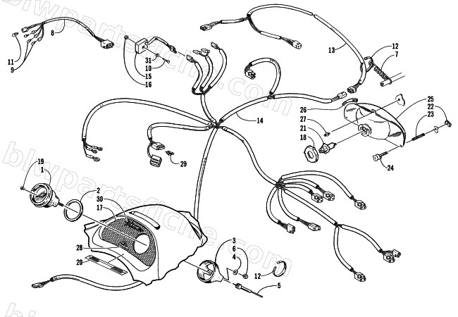 INSTRUMENTS AND WIRING ASSEMBLIES diagram