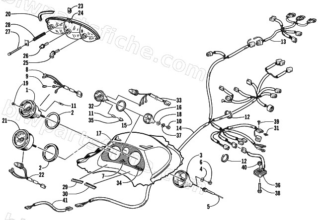 INSTRUMENTS AND WIRING ASSEMBLIES diagram