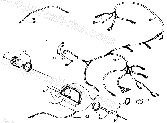 INSTRUMENTS AND WIRING ASSEMBLIES diagram