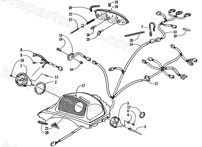 INSTRUMENTS AND WIRING ASSEMBLIES diagram