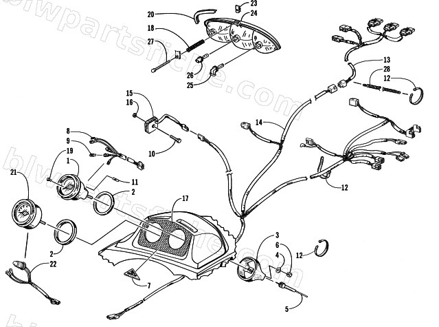 INSTRUMENTS AND WIRING ASSEMBLIES diagram