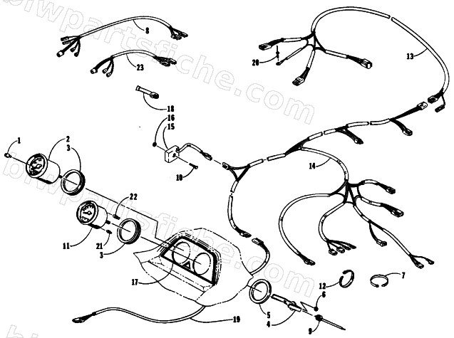 INSTRUMENTS, CONSOLE, AND WIRING ASSEMBLIES diagram