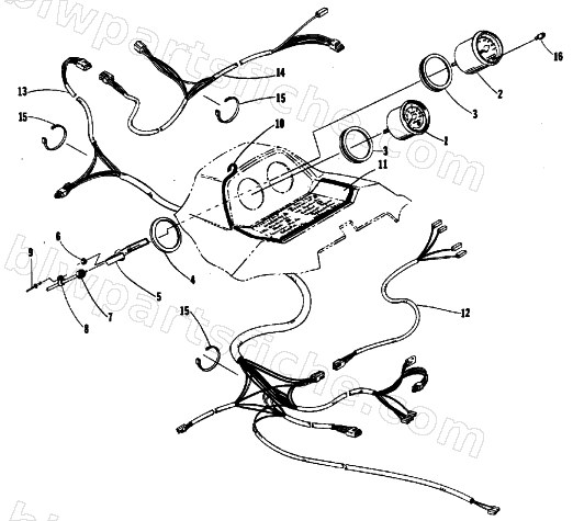 INSTRUMENTS, CONSOLE, AND WIRING ASSEMBLIES diagram