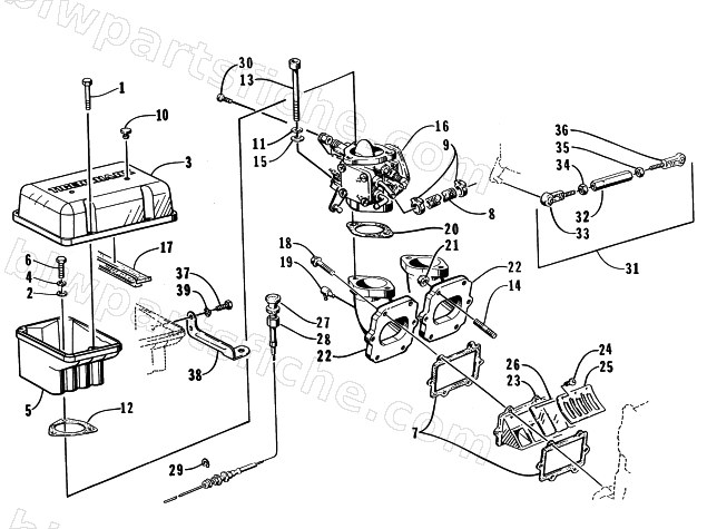 INTAKE ASSEMBLY diagram