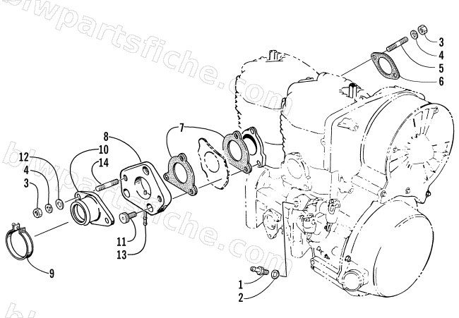 INTAKE ASSEMBLY diagram