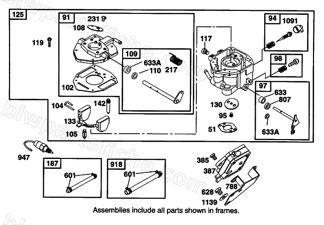 INTAKE MANIFOLD AND GOVERNOR CONTROL ASSEMBLY diagram