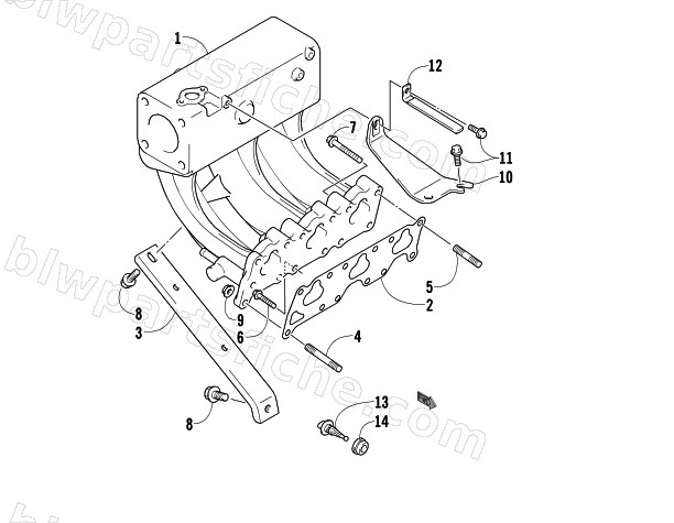 INTAKE MANIFOLD ASSEMBLY diagram