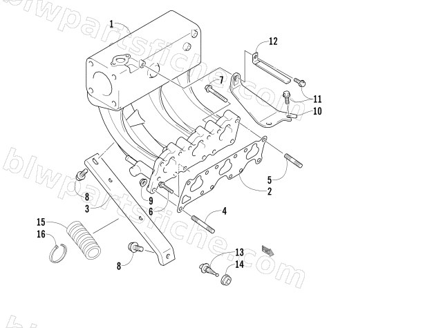 INTAKE MANIFOLD ASSEMBLY diagram