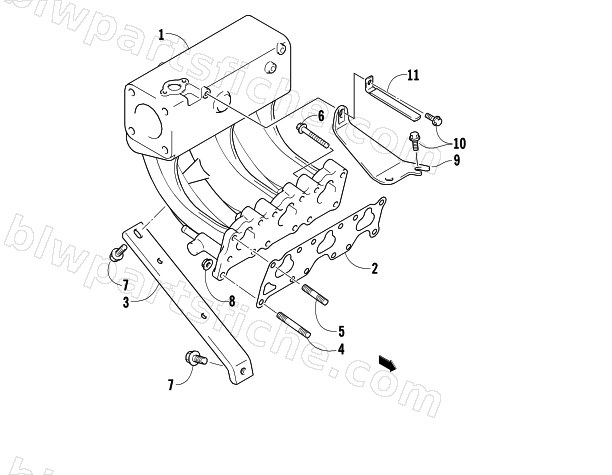 INTAKE MANIFOLD ASSEMBLY diagram