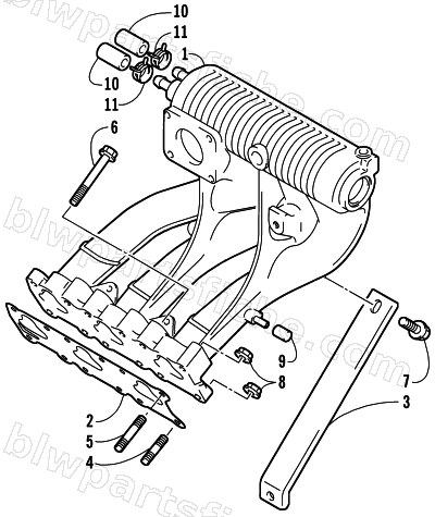 INTAKE MANIFOLD ASSEMBLY diagram