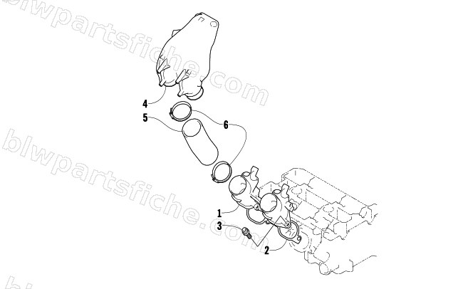 INTAKE MANIFOLD/FLANGE ASSEMBLY diagram