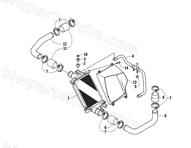 INTERCOOLER ASSEMBLY diagram