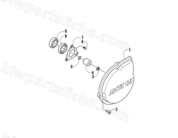 MAGNETO ASSEMBLY (VIN: 4UF07ATV07T244421 and above) diagram