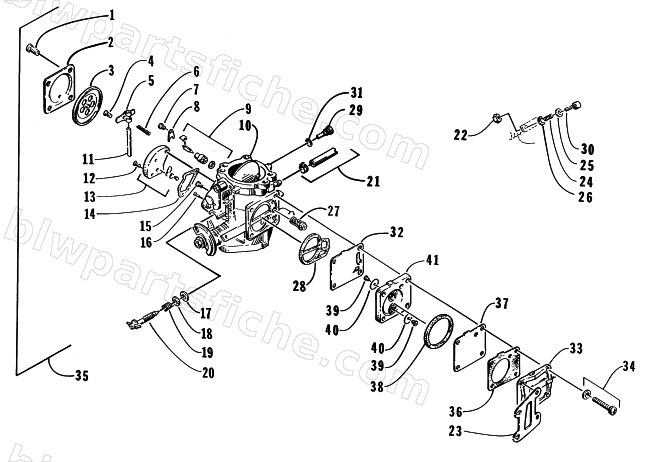 MAGNETO-SIDE CARBURETOR diagram