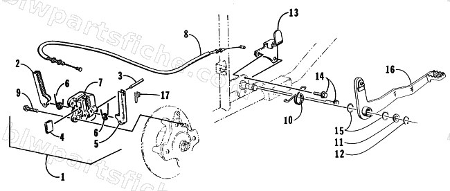 MECHANICAL BRAKE ASSEMBLY diagram