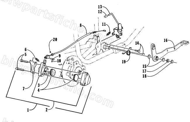 MECHANICAL BRAKE ASSEMBLY diagram