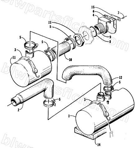 MUFFLER ASSEMBLY diagram