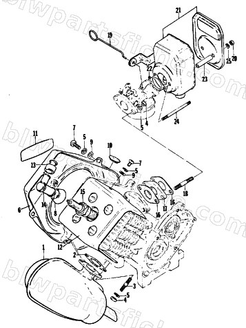 MUFFLER, COWLING AND SILENCER diagram