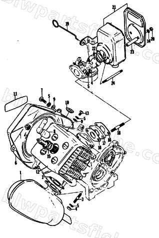 MUFFLER, COWLING AND SILENCER diagram