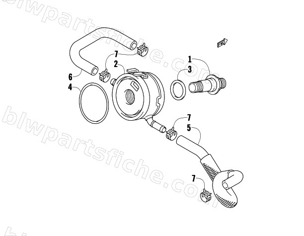 OIL COOLER ASSEMBLY diagram
